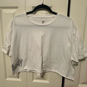 Trendy White Crop Top
